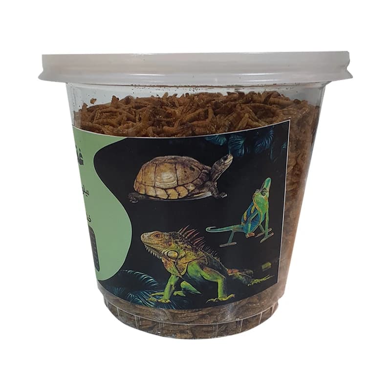 غذای لاک‌پشت و مارمولک و خزندگان مدل Dried Mealworm وزن 200 گرم - 1